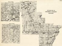 Oconto County Outline - Stiles, Lena, Wisconsin State Atlas 1930c
